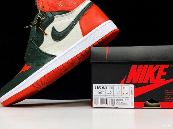 Reps TB Air Sail AV3905-138 Jordan OG High 1 Fir-Team SoleFly Orange Retro x 0816